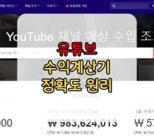 유튜브 수익계산기 정확도 원리