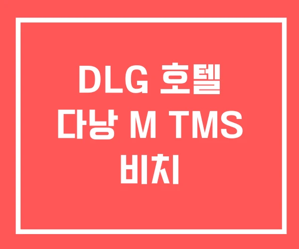 DLG 호텔 다낭 M TMS 비치