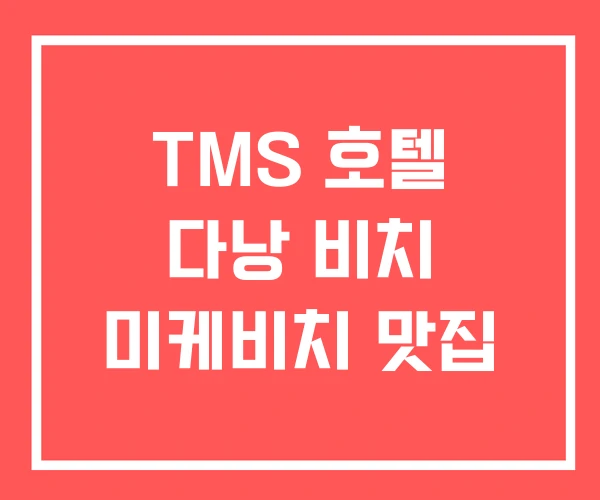 TMS 호텔 다낭 비치 미케비치 맛집