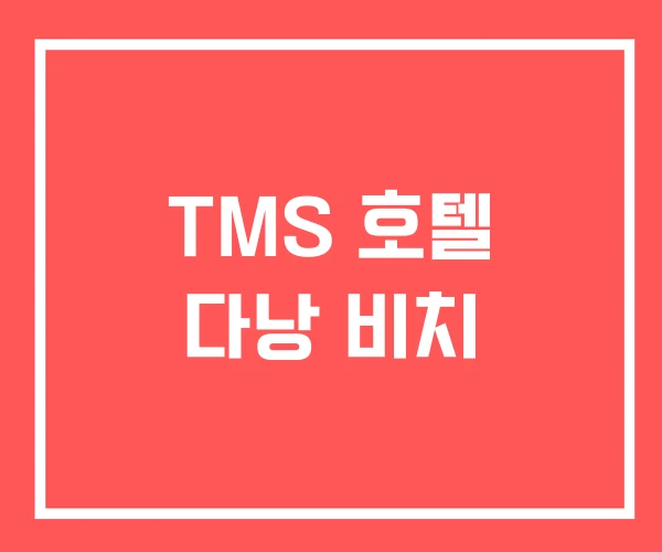 TMS 호텔 다낭 비치