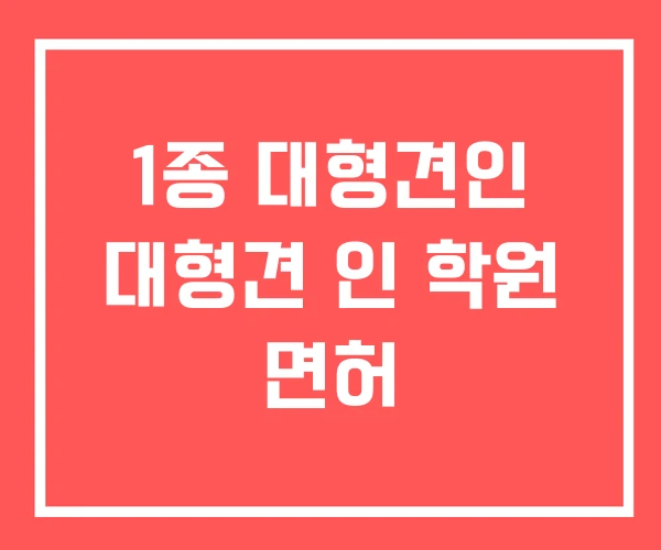 1종 대형견인 대형견 인 학원 면허 1종 대형견인 대형견 인 학원 면허