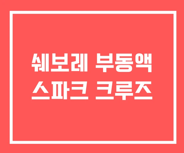 쉐보레 부동액 스파크 크루즈 쉐보레 부동액 스파크 크루즈
