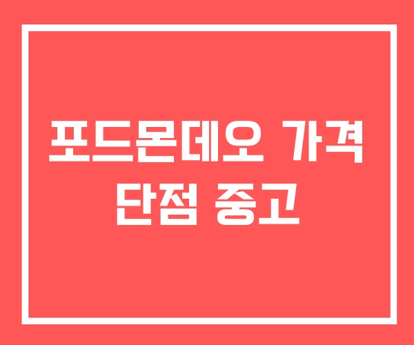 포드몬데오 가격 단점 중고