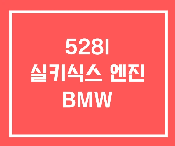 528I 실키식스 엔진 BMW 528I 실키식스 엔진 BMW