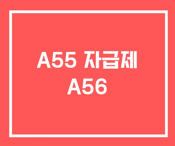 A55 자급제 A56