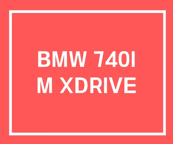 BMW 740I M XDRIVE