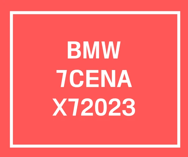 BMW 7CENA X72023