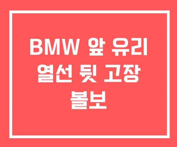 BMW 앞 유리 열선 뒷 고장 볼보 BMW 앞 유리 열선 뒷 고장 볼보