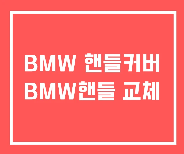 BMW 핸들커버 BMW핸들 교체