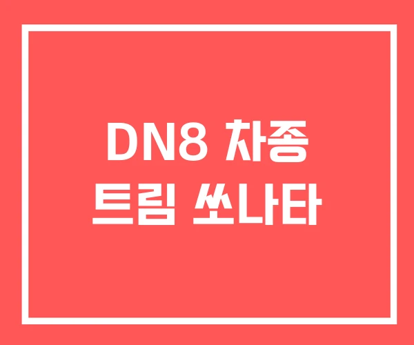 DN8 차종 트림 쏘나타