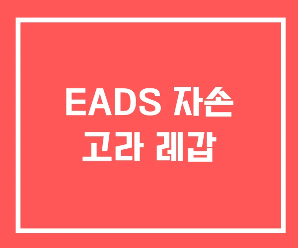 EADS 자손 고라 레갑 EADS 자손 고라 레갑