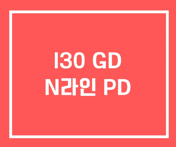 I30 GD N라인 PD I30 GD N라인 PD