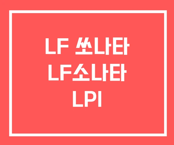 LF 쏘나타 LF소나타 LPI
