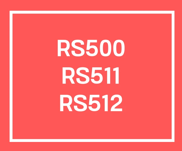RS500 RS511 RS512