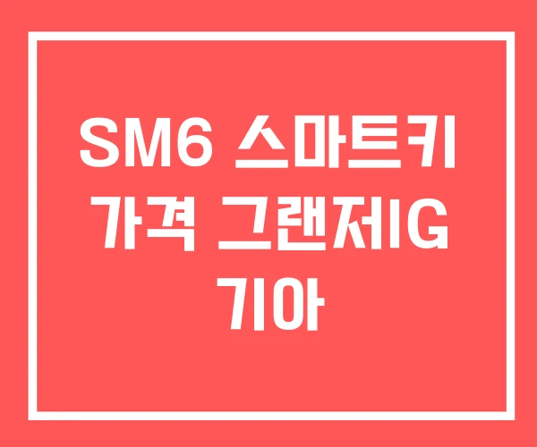 SM6 스마트키 가격 그랜저IG 기아 SM6 스마트키 가격 그랜저IG 기아
