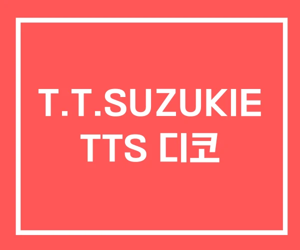 T.T.SUZUKIE TTS 디코 T.T.SUZUKIE TTS 디코
