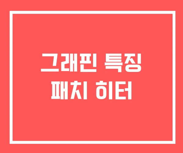 그래핀 특징 패치 히터 그래핀 특징 패치 히터