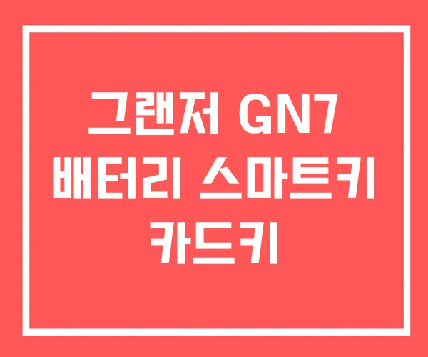 그랜저 GN7 배터리 스마트키 카드키 그랜저 GN7 배터리 스마트키 카드키