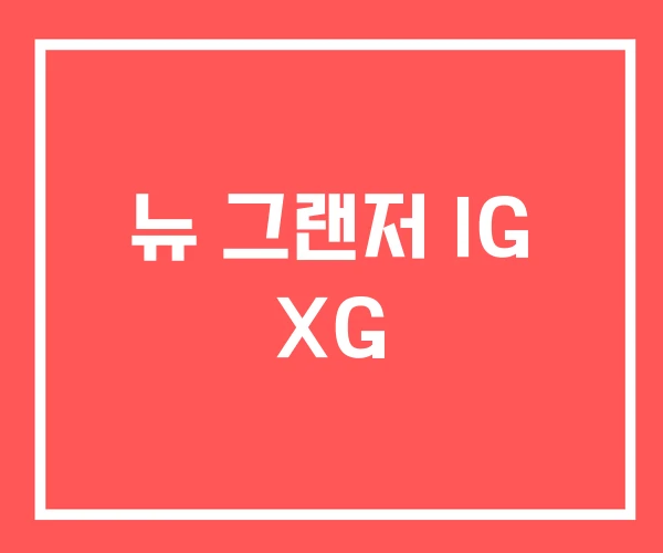 뉴 그랜저 IG XG