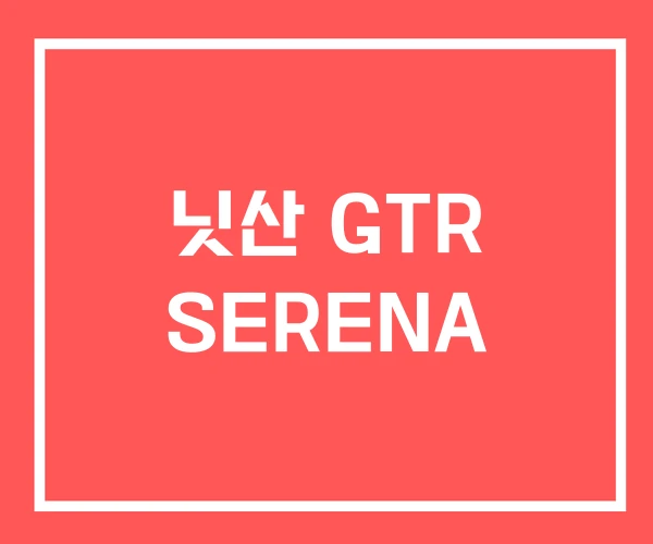 닛산 GTR SERENA 닛산 GTR SERENA