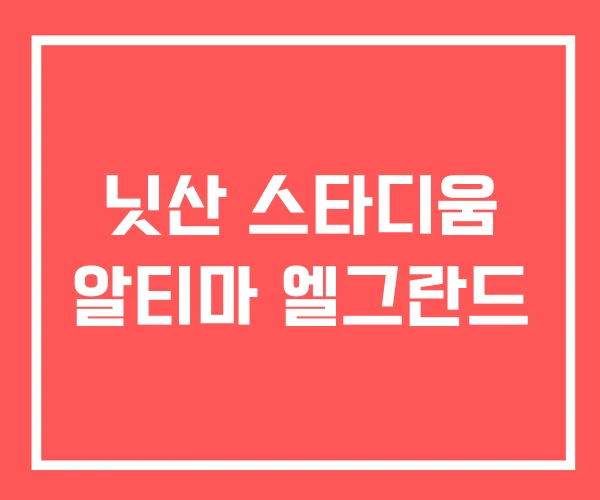 닛산 스타디움 알티마 엘그란드 닛산 스타디움 알티마 엘그란드