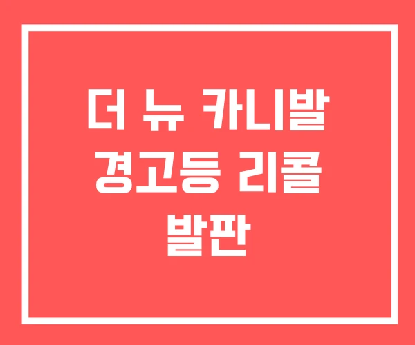 더 뉴 카니발 경고등 리콜 발판