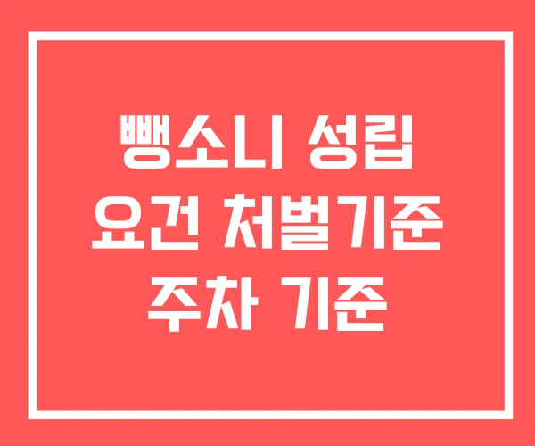 뺑소니 성립 요건 처벌기준 주차 기준 뺑소니 성립 요건 처벌기준 주차 기준