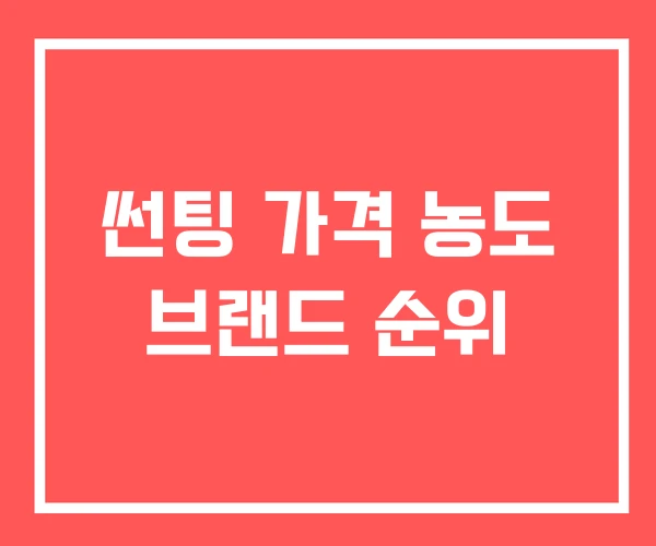 썬팅 가격 농도 브랜드 순위 썬팅 가격 농도 브랜드 순위