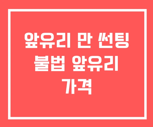 앞유리 만 썬팅 불법 앞유리 가격 앞유리 만 썬팅 불법 앞유리 가격