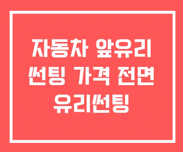 자동차 앞유리 썬팅 가격 전면 유리썬팅 자동차 앞유리 썬팅 가격 전면 유리썬팅