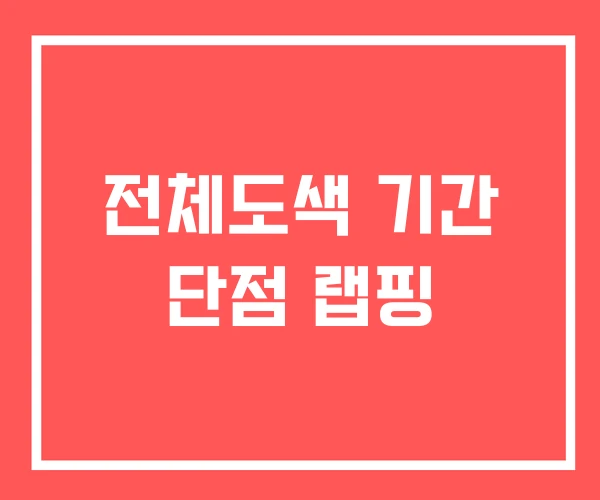 전체도색 기간 단점 랩핑