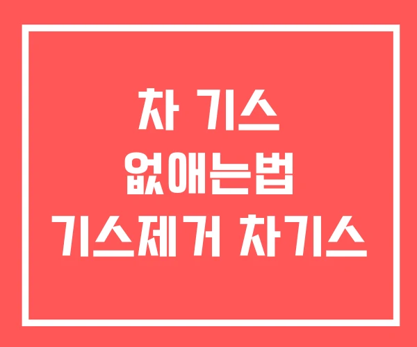 차 기스 없애는법 기스제거 차기스
