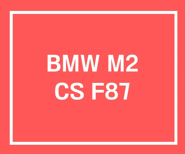 BMW M2 CS F87