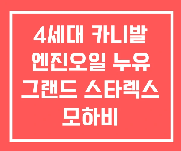 4세대 카니발 엔진오일 누유 그랜드 스타렉스 모하비 4세대 카니발 엔진오일 누유 그랜드 스타렉스 모하비