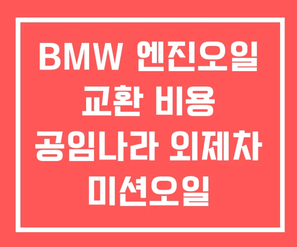 BMW 엔진오일 교환 비용 공임나라 외제차 미션오일 BMW 엔진오일 교환 비용 공임나라 외제차 미션오일