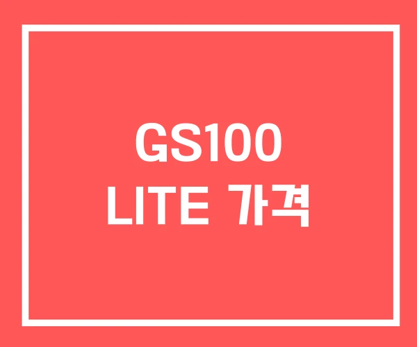 GS100 LITE 가격 GS100 LITE 가격