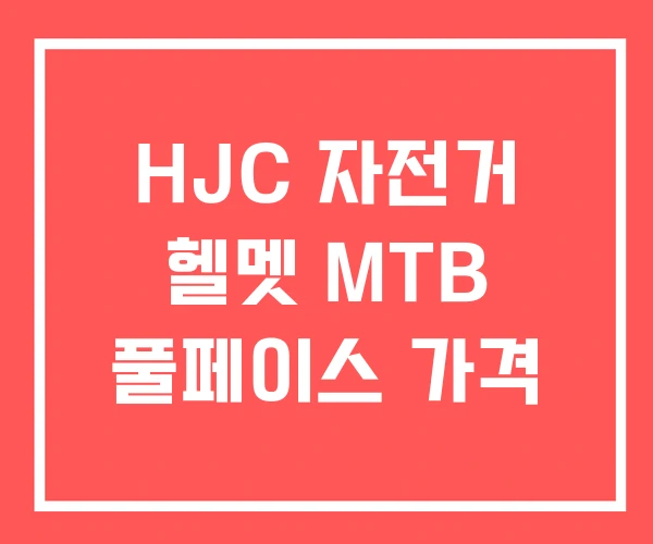 HJC 자전거 헬멧 MTB 풀페이스 가격 HJC 자전거 헬멧 MTB 풀페이스 가격