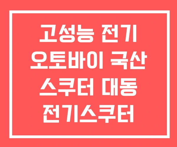 고성능 전기 오토바이 국산 스쿠터 대동 전기스쿠터 고성능 전기 오토바이 국산 스쿠터 대동 전기스쿠터