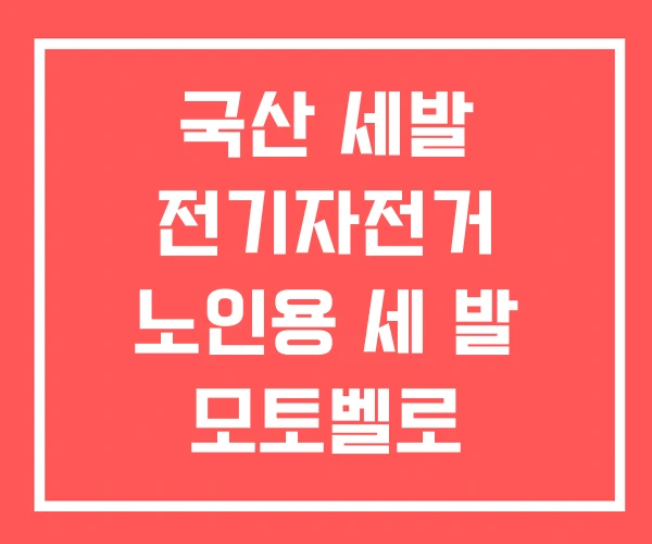 국산 세발 전기자전거 노인용 세 발 모토벨로 국산 세발 전기자전거 노인용 세 발 모토벨로
