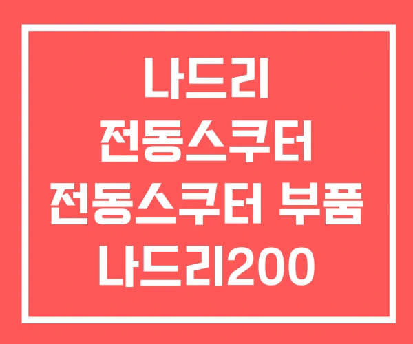 나드리 전동스쿠터 전동스쿠터 부품 나드리200 나드리 전동스쿠터 전동스쿠터 부품 나드리200