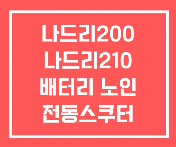 나드리200 나드리210 배터리 노인 전동스쿠터 보조금 나드리200 나드리210 배터리 노인 전동스쿠터 보조금