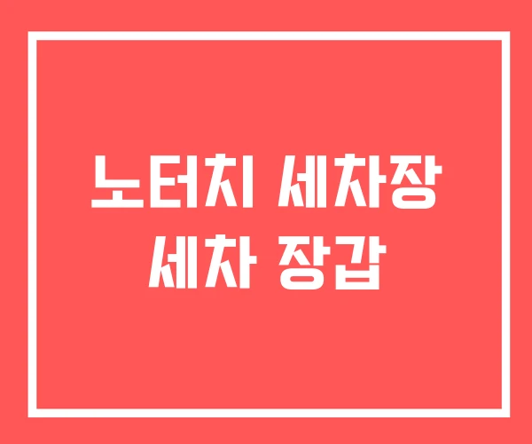 노터치 세차장 세차 장갑 노터치 세차장 세차 장갑