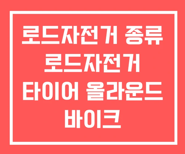 로드자전거 종류 로드자전거 타이어 올라운드 바이크