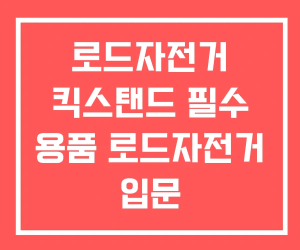 로드자전거 킥스탠드 필수 용품 로드자전거 입문 로드자전거 킥스탠드 필수 용품 로드자전거 입문