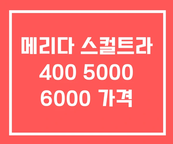 메리다 스컬트라 400 5000 6000 가격 메리다 스컬트라 400 5000 6000 가격