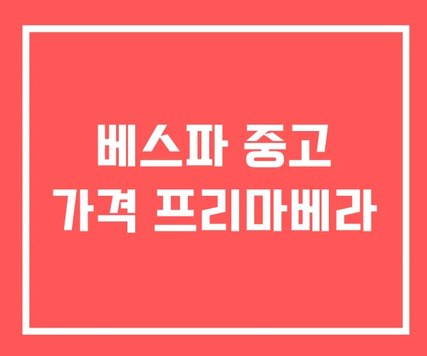 베스파 중고 가격 프리마베라