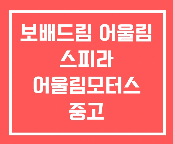 보배드림 어울림 스피라 어울림모터스 중고