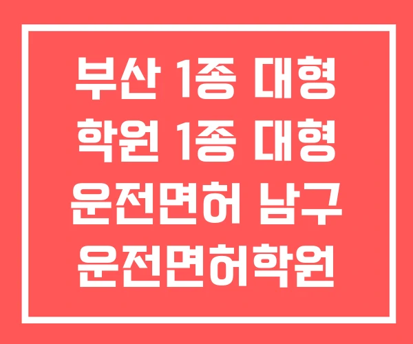 부산 1종 대형 학원 1종 대형 운전면허 남구 운전면허학원 부산 1종 대형 학원 1종 대형 운전면허 남구 운전면허학원