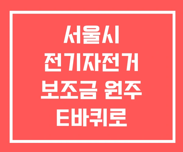 서울시 전기자전거 보조금 원주 E바퀴로 원주자전거 대여 서울시 전기자전거 보조금 원주 E바퀴로 원주자전거 대여