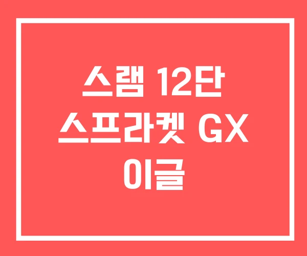 스램 12단 스프라켓 GX 이글